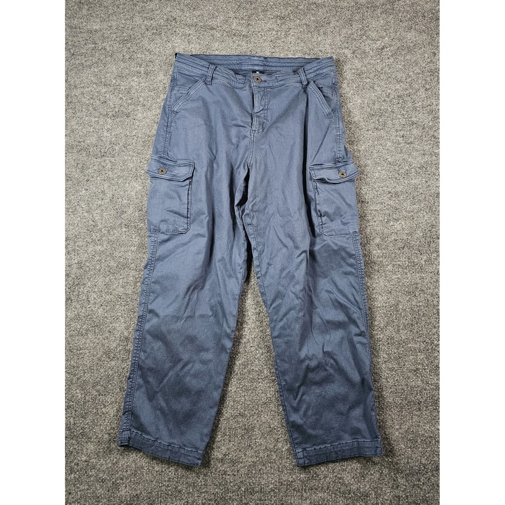 Kuhl Kultivatr Kargo Cargo Crop‎ Pants Hiking Gorpcore Size 12 Blue Stretch